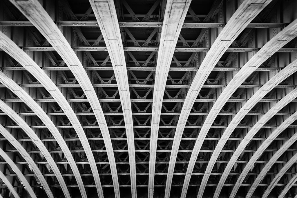 Underneath Blackfriars Bridge, London.