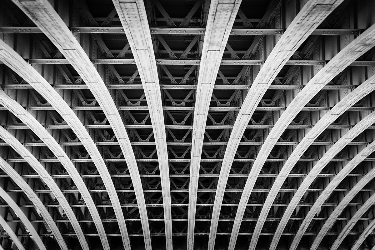 Underneath Blackfriars Bridge, London.