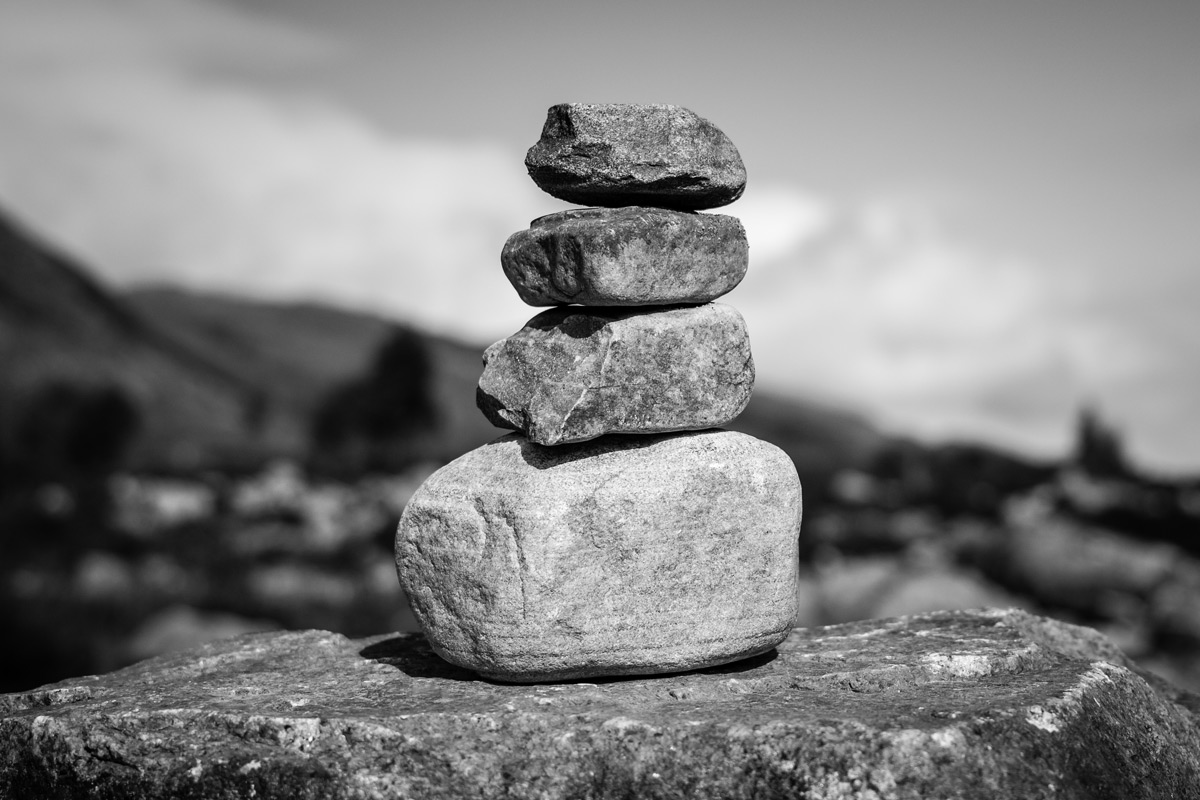 Cairn found at a Scottish Loch.