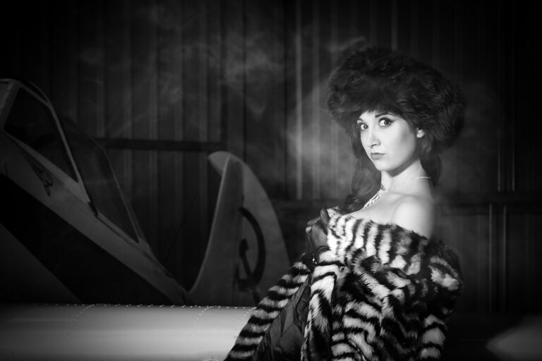 Glamour photography shoot.